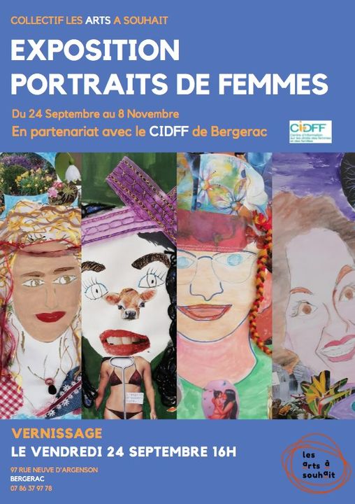 Best of Bergerac Agenda Collectif Les Arts A Souhait Exposition Portraits de Femmes