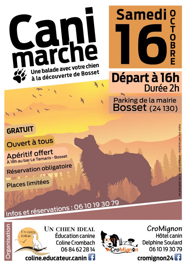 Best of Bergerac Agenda Animaux Cani marche Hôtel canin Cromignon