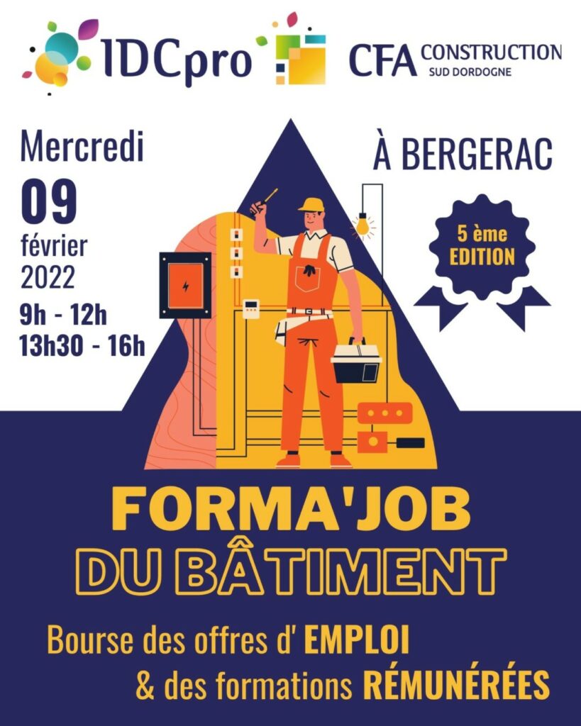 Best of Bergerac Agenda Forma'job IDC Pro CFA Construction sud Dordogne