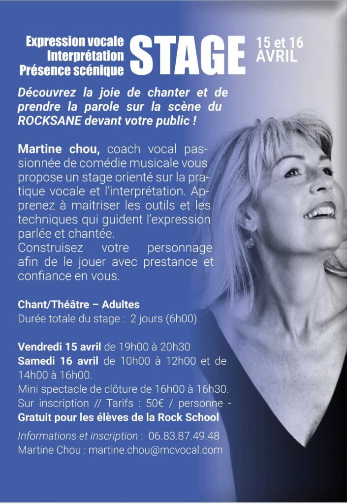 Best of Bergerac Agenda Martine CHOU Stage